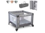 Lionelo Box Letto Per Bambini Lene 2In1 Lettino Da Viaggio Per Bambini Dalla Nascita A 15 Kg Ingresso Laterale Pieghevole - Grigio