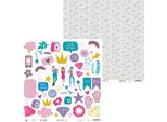 P13 30,5X30,5Cm Carta Bifacciale Per Scrapbooking 240G Girl Gang 07