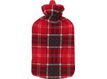 Bottiglia Dell'acqua Calda In Gomma 2L Con Copertura In Pile, 1 Pz. Bottiglia Dell'acqua Calda