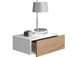 Comodino Usal Rovere Bianco / Miele A. 15 X L. 45 X P. 30 Cm