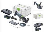 Festool DSC-AGC 18-125 Fh Eb-Basic 18 V 125 Mm Sistema Di Taglio A Mano Libera Senza Spazzole + 1X Batteria 3,0 Ah + Caricabatterie + Systainer