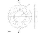Supersprox Alu-Kettenrad 520 - 46Z (Rot) RAL-7_520:46-RED|ID 110,0 Lk 130,8 5-Loch