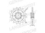 Pignone Supersprox 520 - 17T Cst-1373:17|Dentatura Fine 21,7/25,0