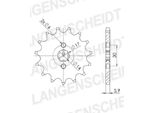 Pignone Supersprox 420 - 15T Cst-249:15|Dentatura Grossa 14,0/17,0