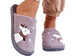 Pantofole Da Donna Con Renne Pantofole Leggere YF-40 Grigio Gr.37