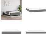 Vidaxl Materasso A Molle Insacchettate Grigio Scuro 140X200X20 Cm - Materasso A Molle Insacchettate - Materassi A Molle Insacchettate - Materasso - Mobili Per La Camera Da Letto