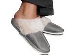 Pantofole Morbide Da Donna Slipon Pantofole Alma Grigio Gr.40/41