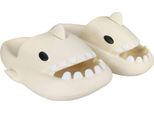 Pantofole Da Bagno Da Donna Uomo Schiuma Scarpe Da Bagno Pantofole Squalo Beige Taglia 38/39