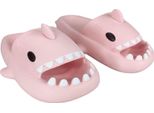 Pantofole Da Bagno Da Donna Uomo Schiuma Scarpe Da Bagno Pantofole Squalo Rosa Taglia 40/41