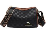 Camerazar Elegante Borsa A Tracolla Da Donna In Pelle Nera Postbag