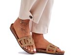 Pantofole Da Donna Con Strass Suola In Sughero Pantofole Da Bagno Leggere Rima Marrone Misura 36