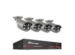 Techage 8CH Sistema Di Sicurezza Cctv, Risoluzione 4MP, Audio Bidirezionale, 8CH Nvr 4 Telecamere, Nessuno