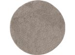 Tappeto Interiyou A Pelo Alto Sofia Grigio Chiaro ø 80 Cm Rotondo