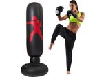 Sacco Da Boxe Da Allenamento 160 Cm Con Pompa, Sacco Gonfiabile Per Allenamento Boxe E Scarico Dello Stress