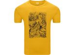 Diarbo T-Shirt Uomo Con Stampa Alice Nel Paese Delle Meraviglie Alice Con Animali Giallo Taglia Xl