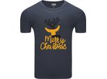 Diarbo T-Shirt Uomo Natale Regalo Di Natale Cervo Grigio Scuro Taglia Xxl