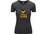 Diarbo T-Shirt Natalizia Da Donna Regalo Di Natale Cervo Grigio Scuro Taglia Xxl