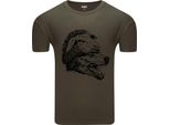T-Shirt Da Uomo Diarbo Con Stampa Amante Degli Animali Lupo In Abito Da Pecora Verde Taglia M
