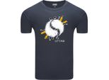 Diarbo T-Shirt Da Uomo Con Stampa Classica Api Accoglienti Grigio Scuro Taglia M