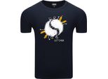 Diarbo T-Shirt Da Uomo Con Stampa Classica Api Accoglienti Blu Scuro Taglia S