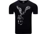 T-Shirt Da Uomo Diarbo Con Stampa Classica Phoenix Nera Taglia Xxl