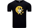 Diarbo T-Shirt Da Uomo Con Stampa Classica Puzzle Emoji Dimagrante Nero Taglia L