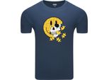 Diarbo T-Shirt Da Uomo Con Stampa Classica Puzzle Emoji Dimagrante Blu Taglia L