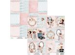 Mintay 30X30Cm Carta Biadesiva Per Scrapbooking 240G, Her Story 06