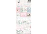 P13 Craft Stickers Adesivi Decorativi Per Bullet Journal Scrapbooking, Birdhouse 02 10,5 X 23 Cm