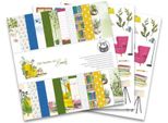 P13 Set 12 Blatt 30,5X30,5Cm Doppelseitig Scrapbooking Papier 240G, Il Giardino Dei Libri