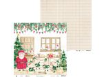 P13 30,5X30,5Cm Doppelseitig Carta Per Scrapbooking Designpapier 240G, Laboratorio Di Babbo Natale 01