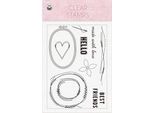 P13 Set Di Timbri Trasparenti Motivstempel Timbri Trasparenti, Cuciti Con Amore