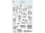 P13 Set Di Timbri Trasparenti Motivstempel Clear Stamps, You Can Be 01 A5 20 Stk.