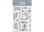 P13 Set Di Timbri Trasparenti Motivstempel Clear Stamps, Fascino Di Natale 01 A6 12 Stk.