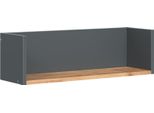 Vicco Scaffale A Muro Viktor, 67.8 X 20 Cm, Antracite/Quercia Dorata