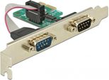 Delock Pci Card > 2 X Serial RS-232 - Serieller Adapter - Pcie 1,1 - RS-232 X 2 - GrüN (89918)