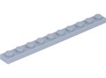 Piastre Lego® 1X10 4477 - 10 Pezzi Grigio Chiaro