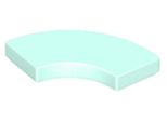 Lego® 2X2 Piastrelle Angolo Rotondo 27925 - 250 Pezzi Acqua Chiaro