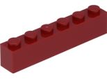 Lego® 1 Pezzo 3009 Mattoncini 1X6 Parte Basic 1 Rosso Scuro