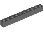 Lego® 10 Pezzi 6111 Mattoncini 1X10 Parte Mattoncini Base 10 Grigio Scuro Bluastro