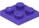Piastre Lego® 2X2 3022 - 250 Pezzi Viola Scuro