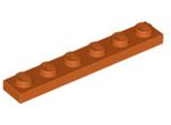 Piastra Lego® 1X6 3666 - 1 Pezzo Arancione Scuro