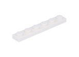 Piastra Lego® 1X6 3666 - 100 Pezzi Bianco