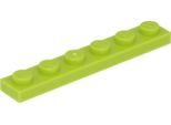 Piastra Lego® 1X6 3666 - 10 Pezzi Lime