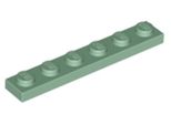 Piastra Lego® 1X6 3666 - 100 Pezzi Verde Sabbia