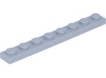 Piastra Lego® 1X8 3460 - 250 Pezzi Grigio Chiaro