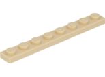 Piastra Lego® 1X8 3460 - 1 Pezzo Beige