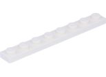 Piastra Lego® 1X8 3460 - 1 Pezzo Bianco