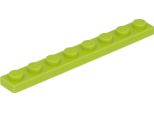 Piastra Lego® 1X8 3460 - 1 Pezzo Lime