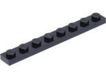 Piastra Lego® 1X8 3460 - 1 Pezzo Nero